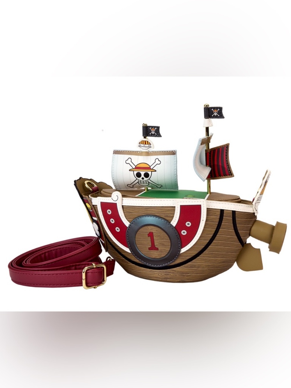 NWT Loungefly One Piece Thousand Sunny Ship Figural Crossbody Bag RARE - Picture 3 of 11